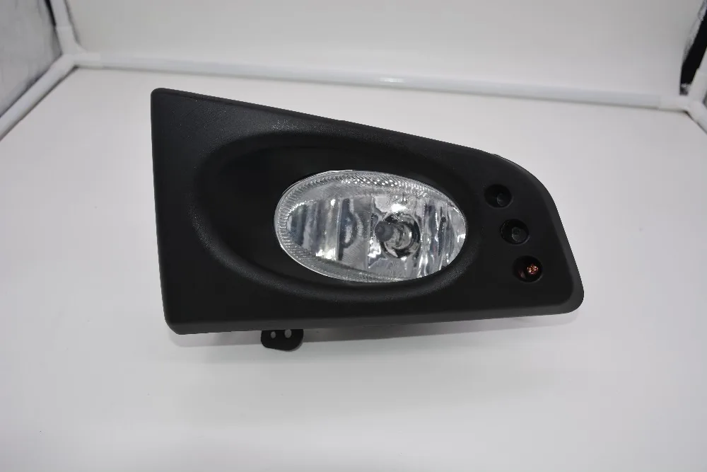 

eOsuns halogen fog lamp with wires harness relay, switch, fog lamp house and frame cover complete kit for honda jazz fit 2008-09