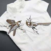 Bird Embroidered Iron-On Patches for Clothes | High-Quality Sewing Accessories - Image 2