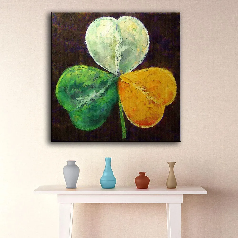 Wall Art large size New sale Paintings irish shamrock Home Decorative
