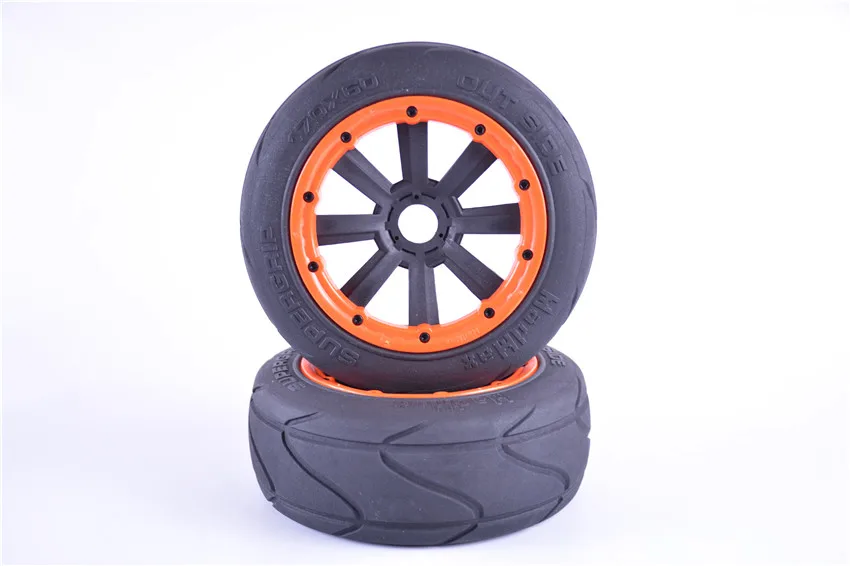 MadMax супер сцепление шоссейные колеса гладкие шины для гонок гладкая шина Набор для 1/5 HPI Rovan KM Baja 5B