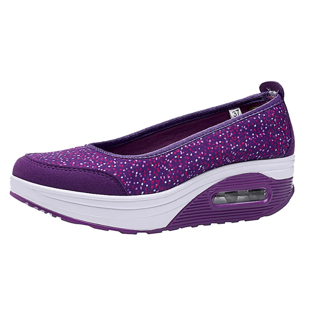 2019 Women's beach shoes thick bottom round head light wedge with shallow mouth increased shoes comfortable ladies shoes 40J25 (5)