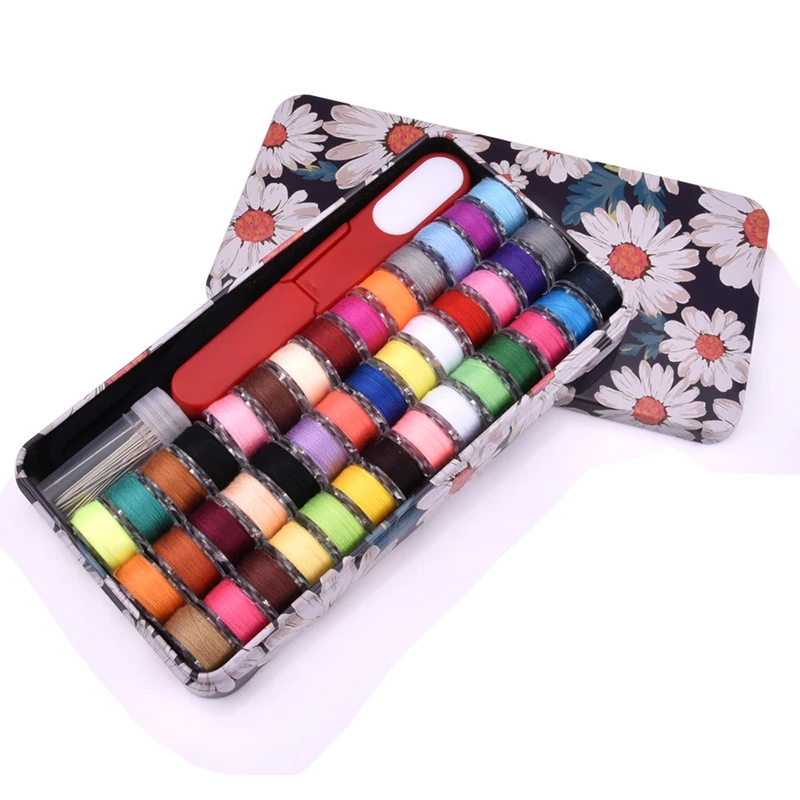 

Sewing Thread Sets 24/40 Colors Polyester Embroidery Threads Knitting Needle Kit DIY Needlework Sewing Tool