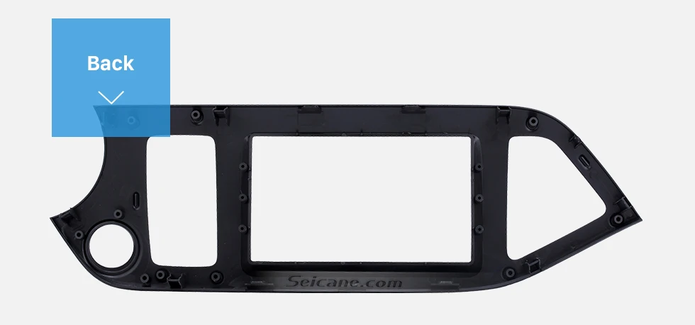 Seicane Black Double Din 2011 KIA MORNING PICANTO Right Hand Drive Car Radio Fascia Dash CD Panel kit Auto Stereo Installation Frame