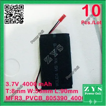 

5 pcs./Lot Safety Packing, 2 pin 3.7V 4000mAh 805390 Lipo Battery Model For Quadcopter Drone UAV UAS mini Drone Zone 80x53x90mm
