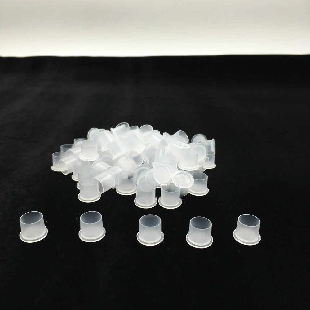 

Disposable EZ Tattoo & Permanent Makeup Pigment Ink Caps Cup with No-Split Stable Base Pack of 500/1000 pieces
