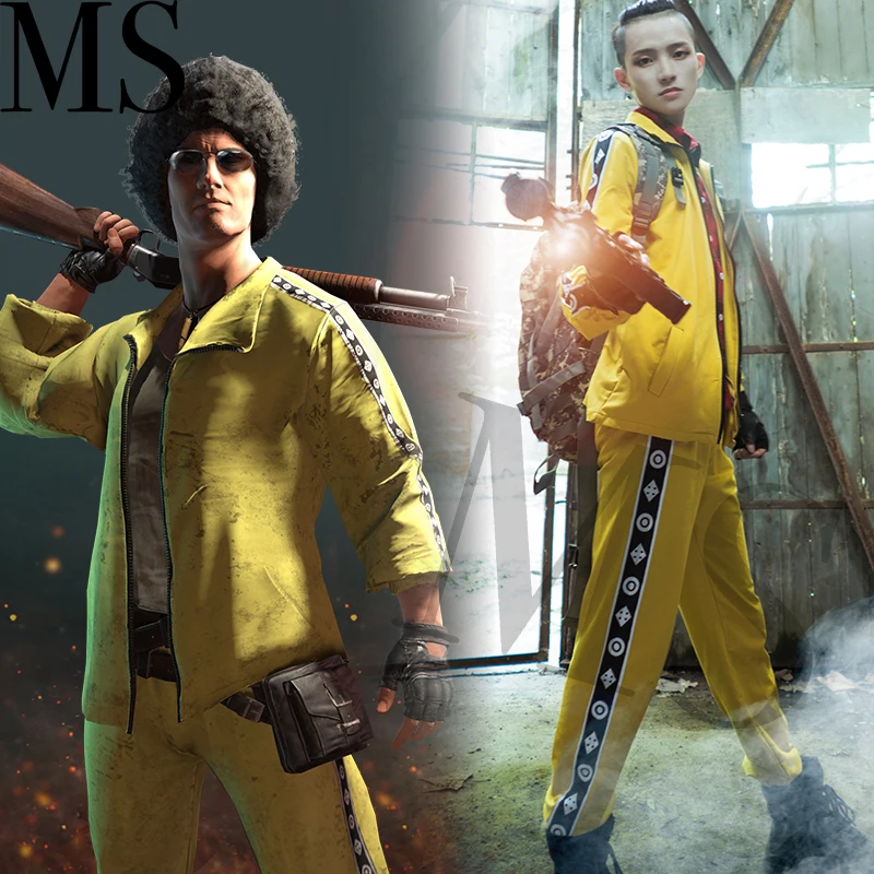 PUBG свитер штаны Playerunknown's Battlegrounds карнавальный костюм пальто желтые спортивные