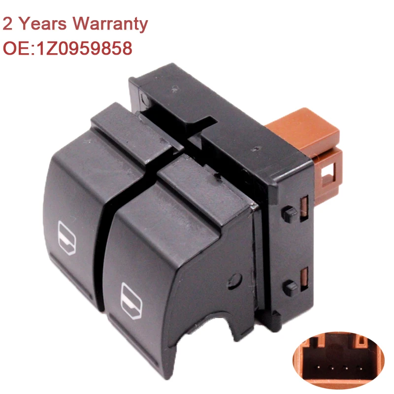 1z0959858 Power Window Switch Button For Skoda Yeti Fabia Mk2 Octavia 2 ...