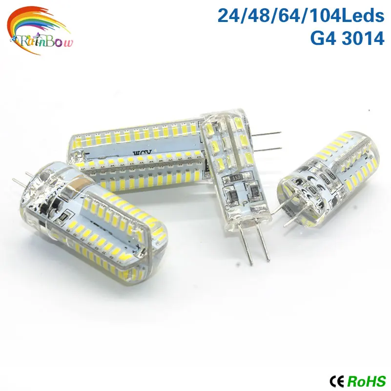 Мини G4 Светодиодная лампа 3 Вт 6 9 220 В AC12V светодиодная с регулируемой яркостью 360