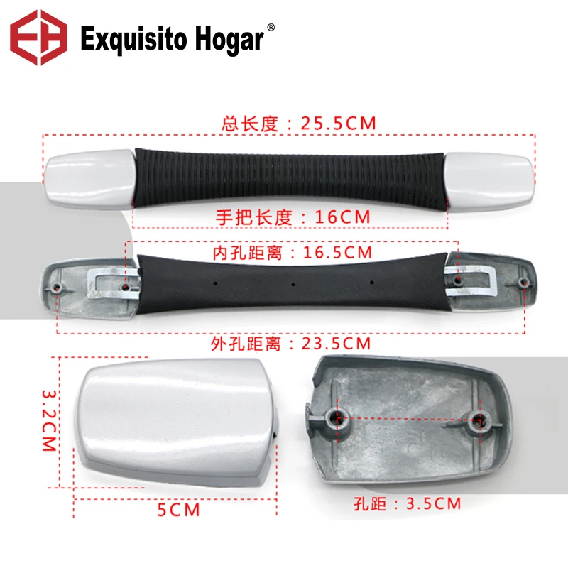 

Suitcase Pull Rod Box Handle Fitting Pull Rod Handle Suitcase Fix Holders Box Pull Carry Strap Luggage Repair Handle Part