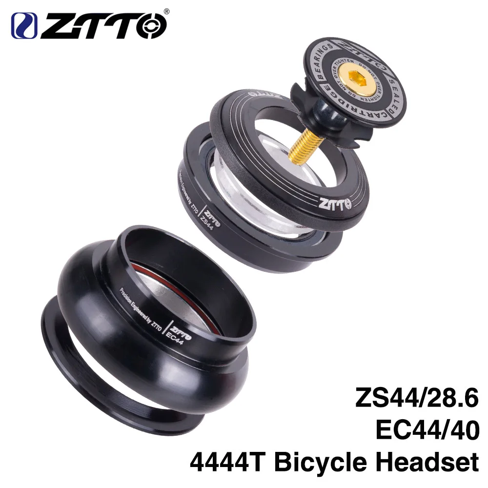 

4444T ZTTO MTB Bike Road Bicycle Headset 44mm ZS44 CNC 1 1/8"-1 1/2" 1.5 Tapered Tube fork Internal Threadless EC44 Headset