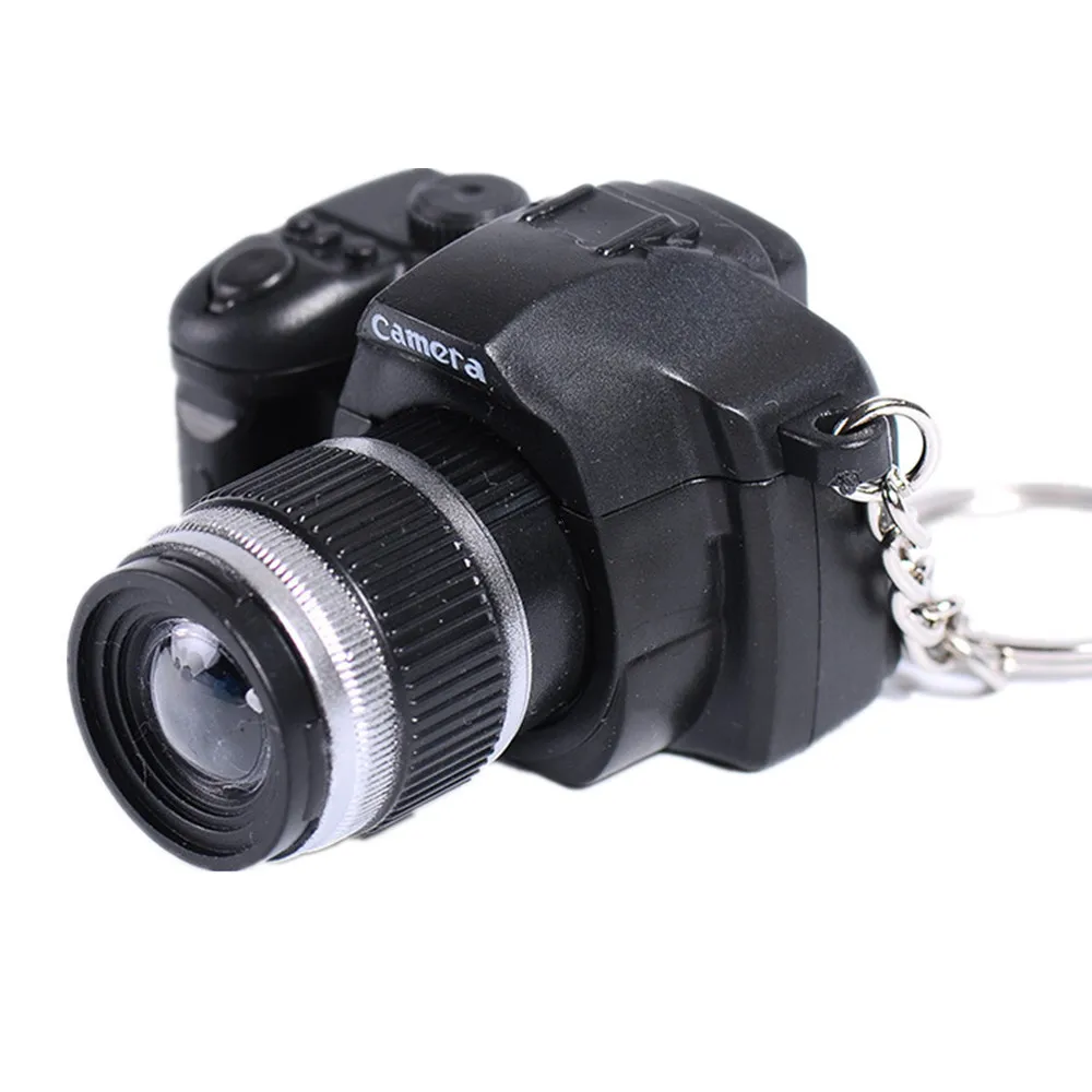 

key chains for keys car LED Lovely Mini Camera Key Chain Rings Chain Cartoon Women Car Bag Key Ring J.19