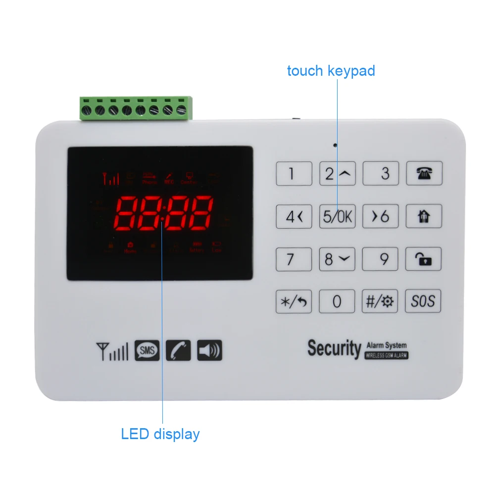 Home-security-protection-GSM-SMS-wireless-Alarm-system-PIR-Motion-detector-Smoke-alarm-Magnet-door-Sensor (1)