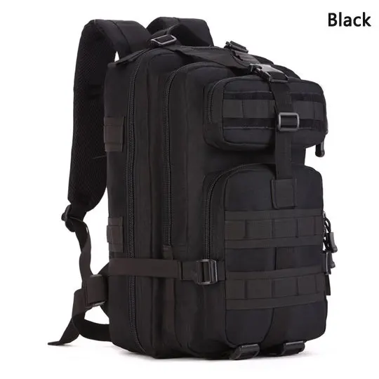30L MOLLE многофункциональный военный рюкзак армейский тактический пакет утилита Спорт на открытом воздухе ноутбук сумки путешествия Кемпинг Туризм Рюкзак - Цвет: Black