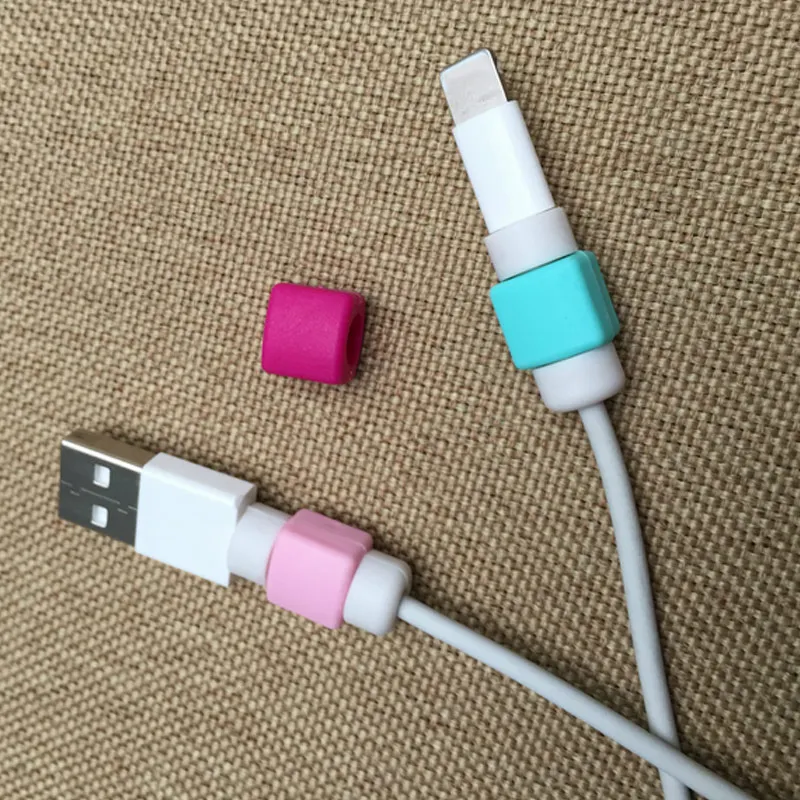 Высокое качество 10 шт./компл. твердый USB кабель протектор для iPhone 6/7/8 Plus Кабель