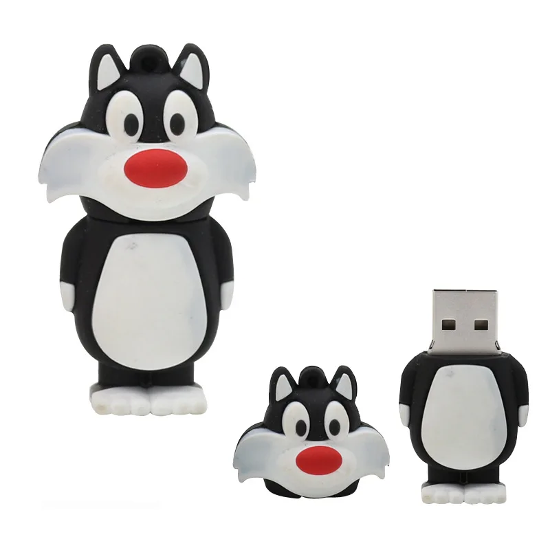 Cartoon Pendrive 128GB USB Flash Drive 64GB 32GB 16GB 8GB Pen Drive Bugs Bunny Daffy Duck Memoria USB Flash Disk Memory Stick