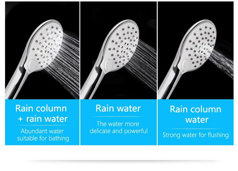 Multifunction Showerhead Body Sprays Hand Shower Head Round Water Saving Shower Head 3 Function Hand Shower Showering (5)
