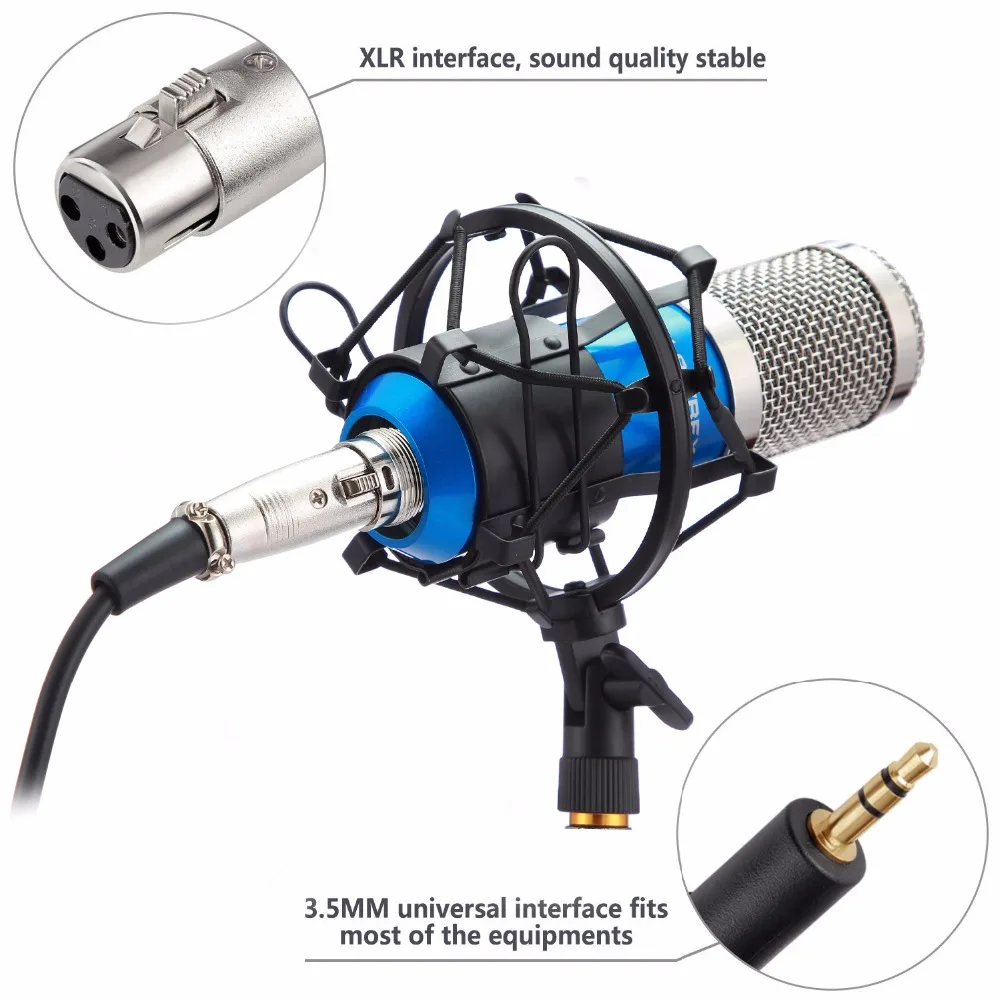 ALAWREX профессиональный конденсаторный микрофон KTV Cardioid Pro Audio Studio вокальная Запись