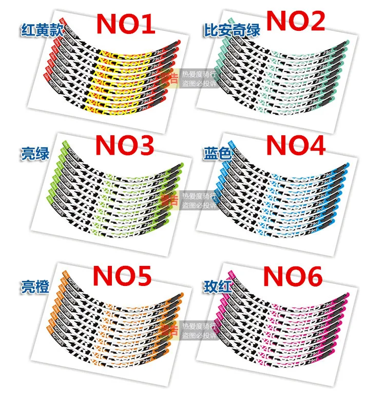9 фотографии/много горный велосипед 2" обода набор велосипедные колеса Наклейки надписи для МТВ NOTUBES RACE золотые наклейки