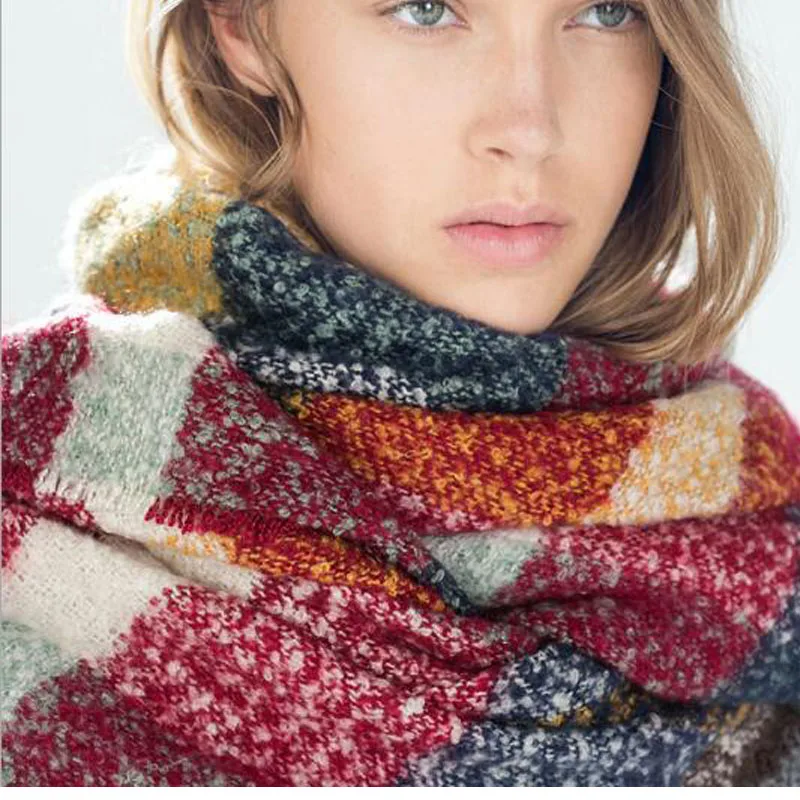 Stoles shawls scarves 2016 font b tartan b font scarf women long new designer men s