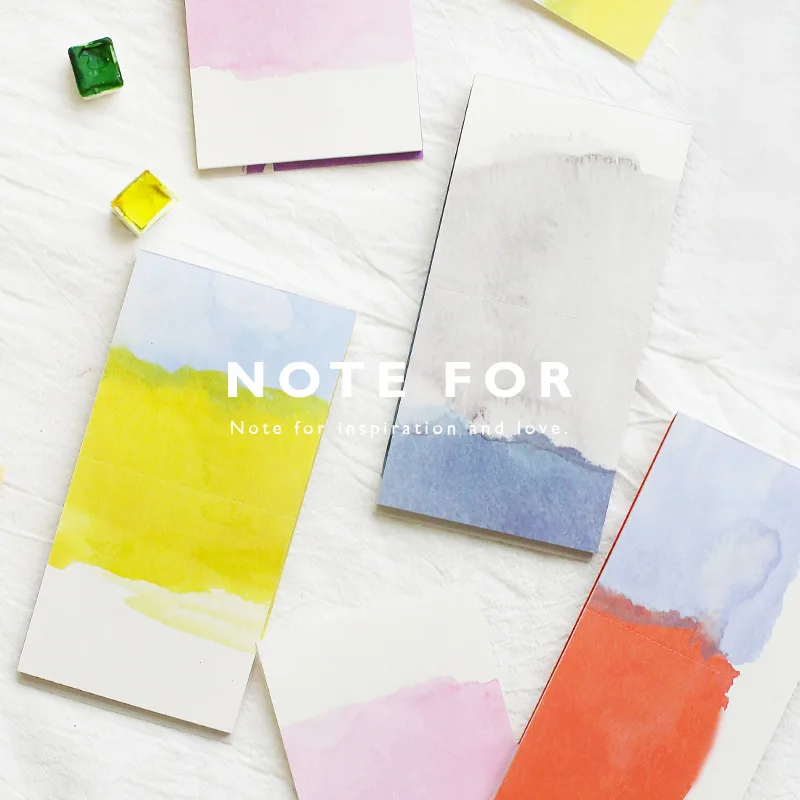 Buy Note For Watercolor Cool Design Notepad 8*15.7cm