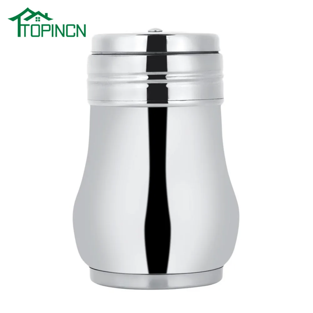 

TOPINCN Spice Pepper Shake Seasoning Shaker Can Stainless Steel Pepper Spice Condiment Jar Box Container Toothpick Holder