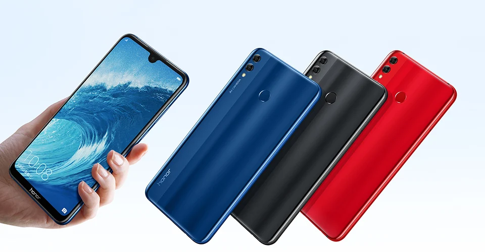 HONOR 8X Max, 7,12 дюйма, мобильный телефон, большой экран, Android 8,1, смартфон, 16 МП, четыре ядра, отпечаток пальца, ID, 4900 мАч