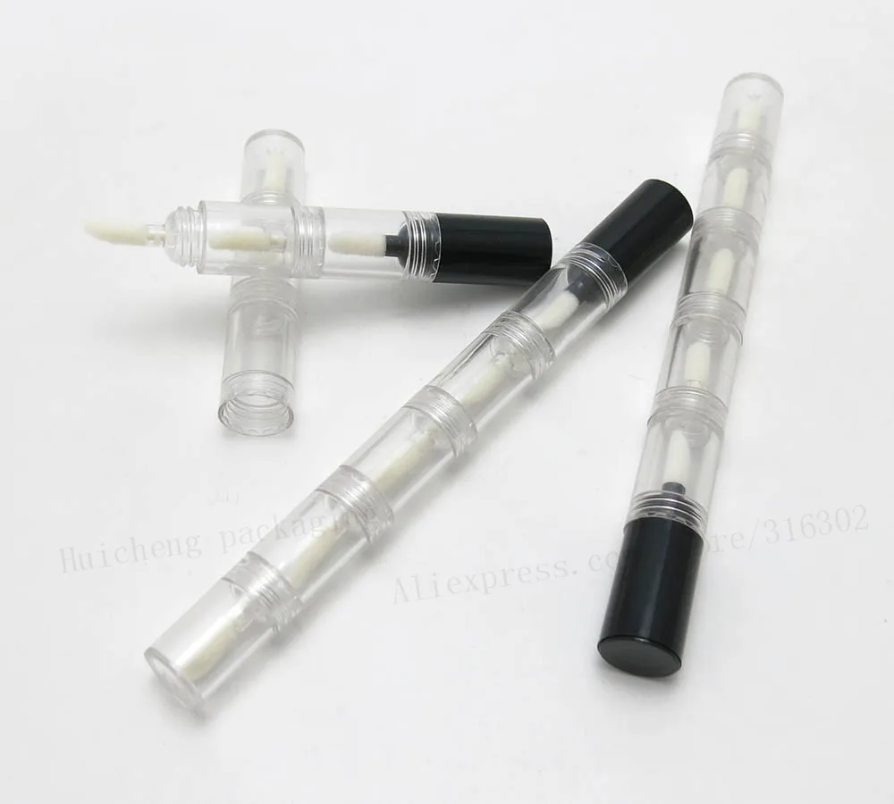 Новое поступление! 30 x пустых прозрачных тюбиков для блеска для губ пластиковый тюбик для бальзама для губ Губная помада мини образец косметики контейнер