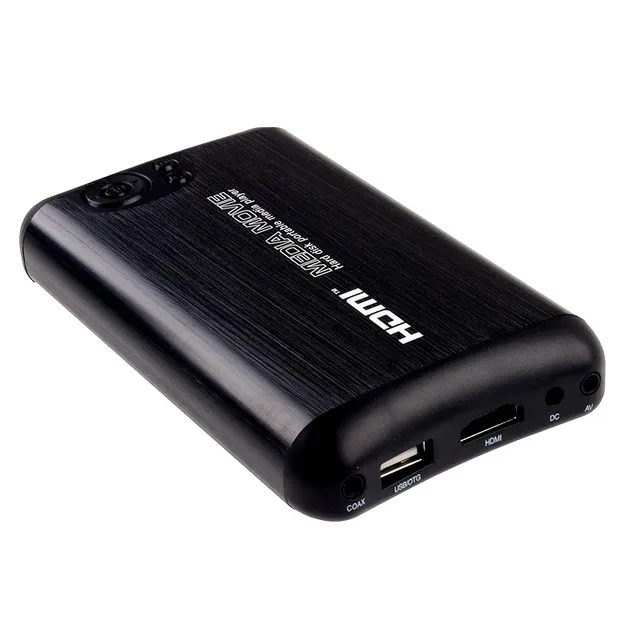 Larryjoe Mini 1000GB 2.5″SATA Full HD 1080p MKV 2.5” HDD HDMI Media Player Center USB OTG SD AV TV AVI RMVB RM