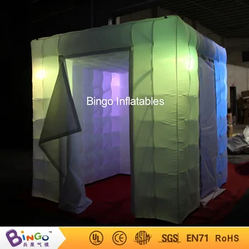 

LED lighting inflatable photo booth kiosk shell tent for wedding perty Event props