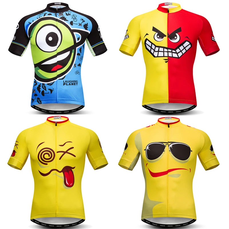 Cartoon Funny Cycling Jersey Ropa Ciclismo Men Short Sleeve Cycling