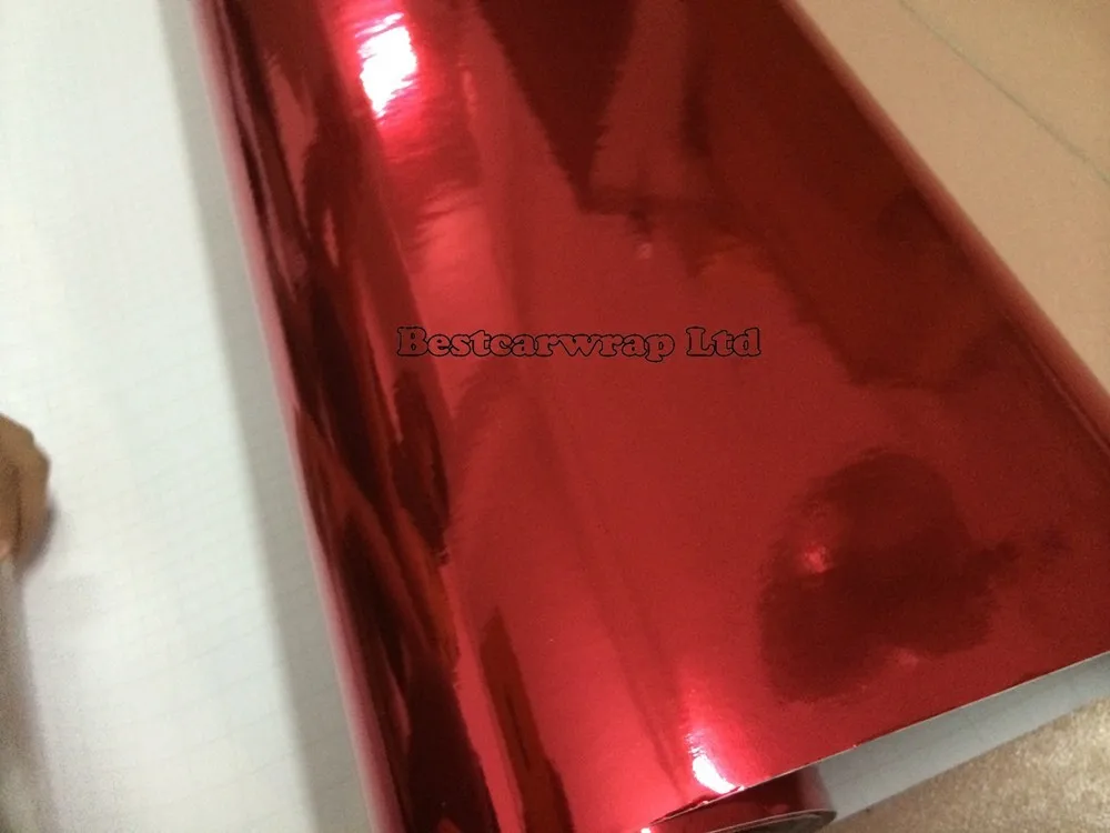 red- black-white-silver-Glossy chrome mirror vinyl Car wrap chrome film red 3m Foil (3)