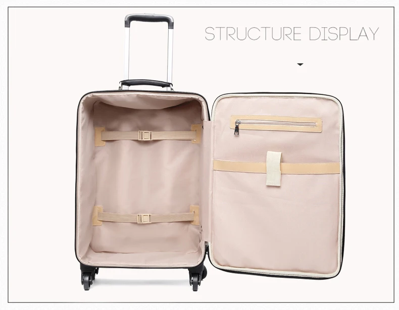Модный чемодан из ПУ-кожи, набор для багажа, Женский Ретро Чехол на колесиках, костюм для посадки, чехол для деловых поездок, высокое качество, брендовый чемодан