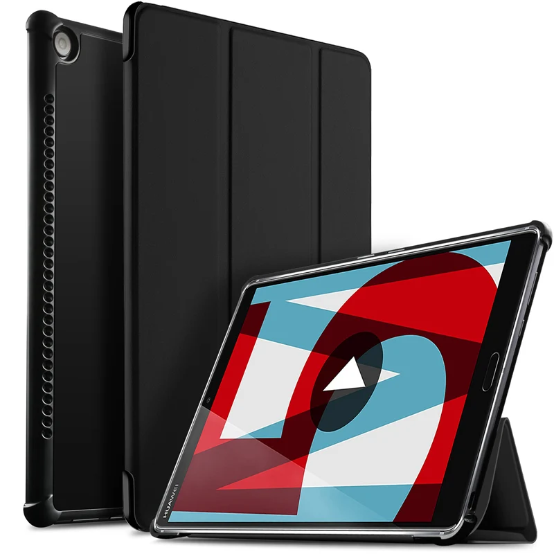 DULCII Tri-fold Stand Smart PU Cover Protector for Huawei MediaPad M5 10/M5 10 (Pro) - 10.8 Inches | Компьютеры и офис