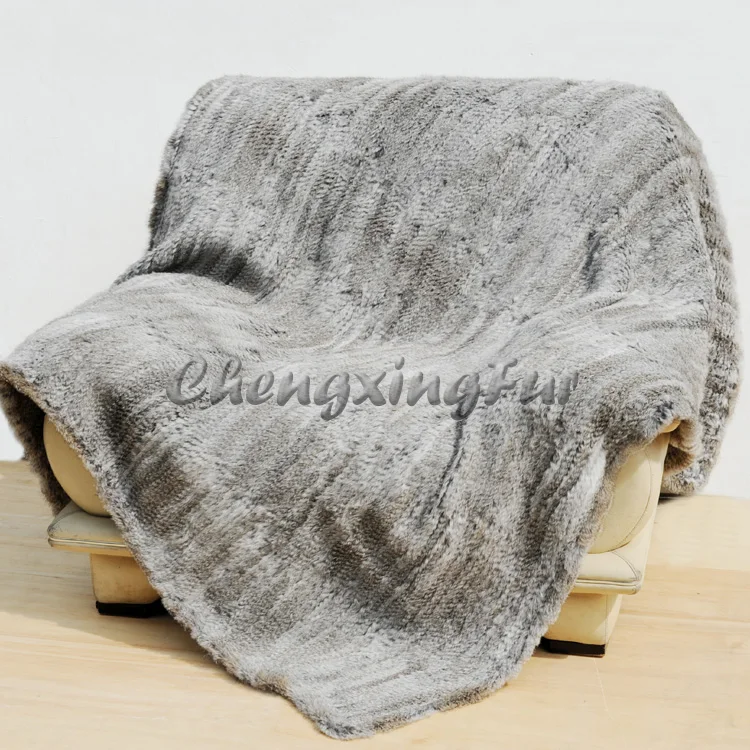 CX-D-10A 200x150 см трикотажное одеяло из натурального кроличьего меха, Прямая поставка