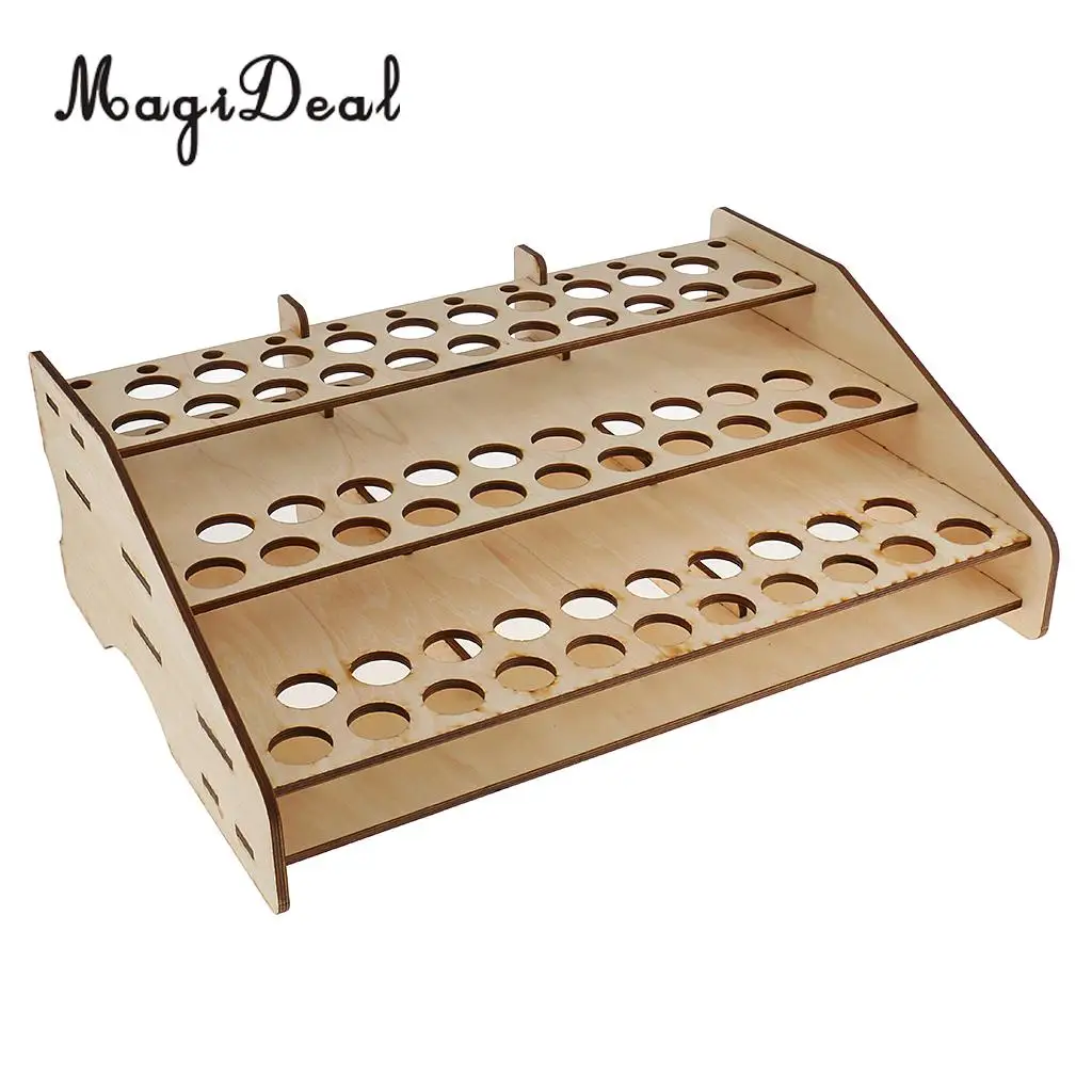 Wooden Paint Bottles Rack Modular Model Organizer Paint Storage Holder DIY Accessory