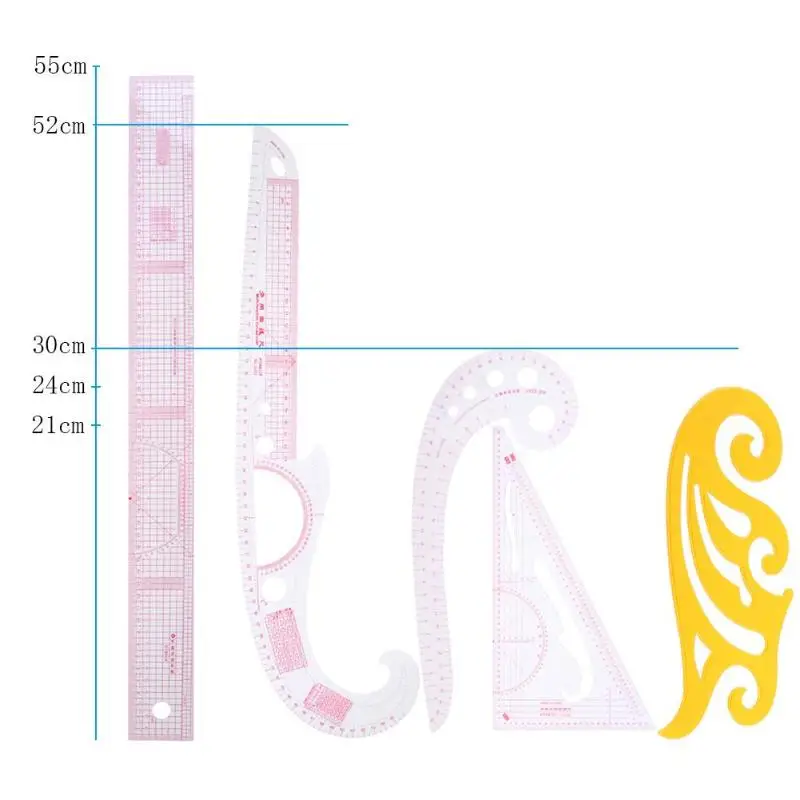 1/5 шт. укладка линейка Французский набор кривой резки линейка данные критерии крем для рук против французской кривой резка Ножи Правитель Швейные инструмент