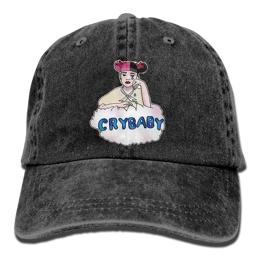 SAMCUSTOM cry baby 3D креативная индивидуальность Промытые джинсовые шапки осень лето для мужчин и женщин Гольф Sunblock хоккейные кепки - Цвет: Серый