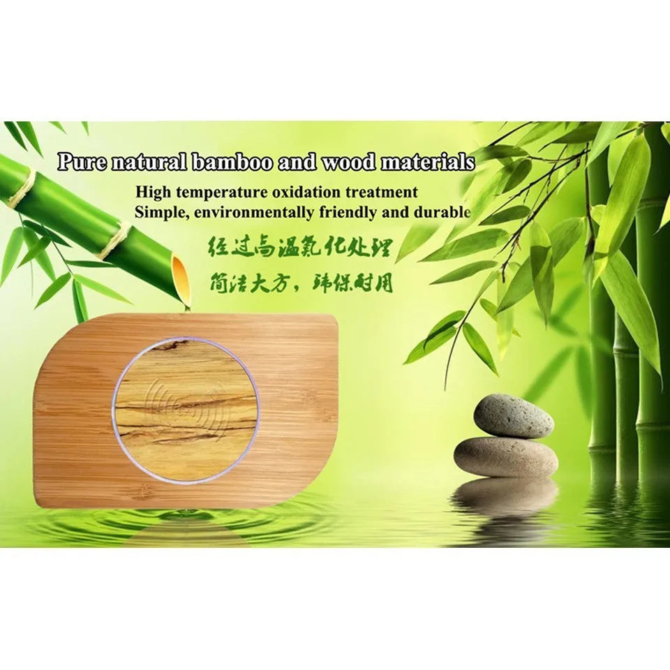 5 Вт Bamboo Беспроводной Зарядное устройство для IPhone Xs MAX XR 8 плюс Быстрая зарядка samsung