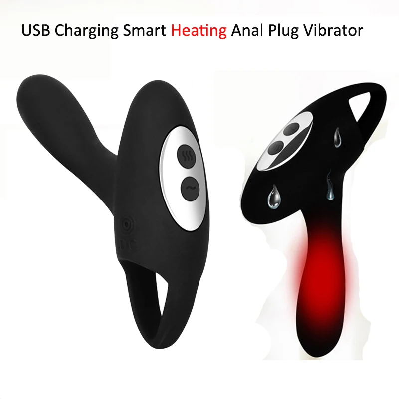 USB Charging Smart Heating Anal Plug Vibrator Electric Warmed Massager Anus G Spot Vagina Massage Masturbation Man Sex Toys | Красота и