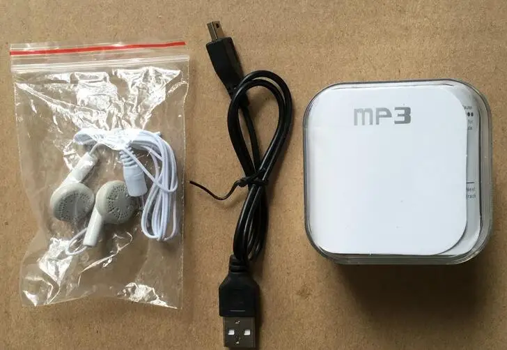 Mp3 плеер USB мини-клип MP3 плеер с ЖК-экраном Поддержка 32 ГБ Micro SD TF карта радио Walkman Карманный аудио песня, подсказки 6 цветов - Цвет: Data line Earphone