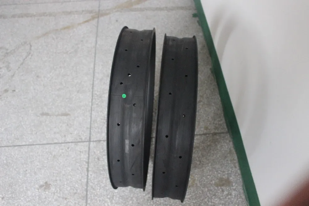 Clearance Hot sale 26inch Fat bike Clincher Rim 100mm Width 25.3mm Depth toray t700 carbon for 26"fat Double Wall Snow bike 4