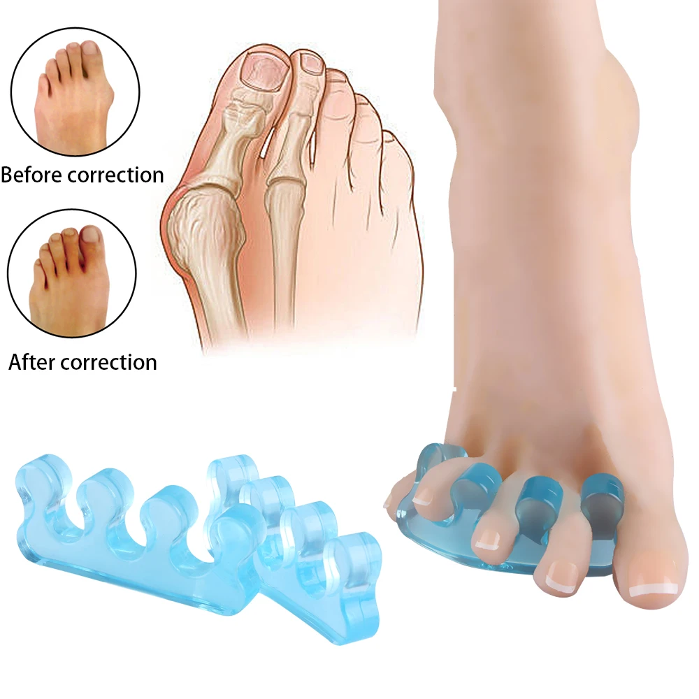 2PCs Silicone Soft Form Toe Separator / Finger Spacer For Manicure