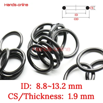 

NBR rubber ID 8.8 9 9.2 9.7 9.8 10 10.2 10.7 10.8 11 11.2 11.5 12 12.2 12.3 12.42 12.5 12.8 13 13.2mm x 1.9mm rubber ring gasket