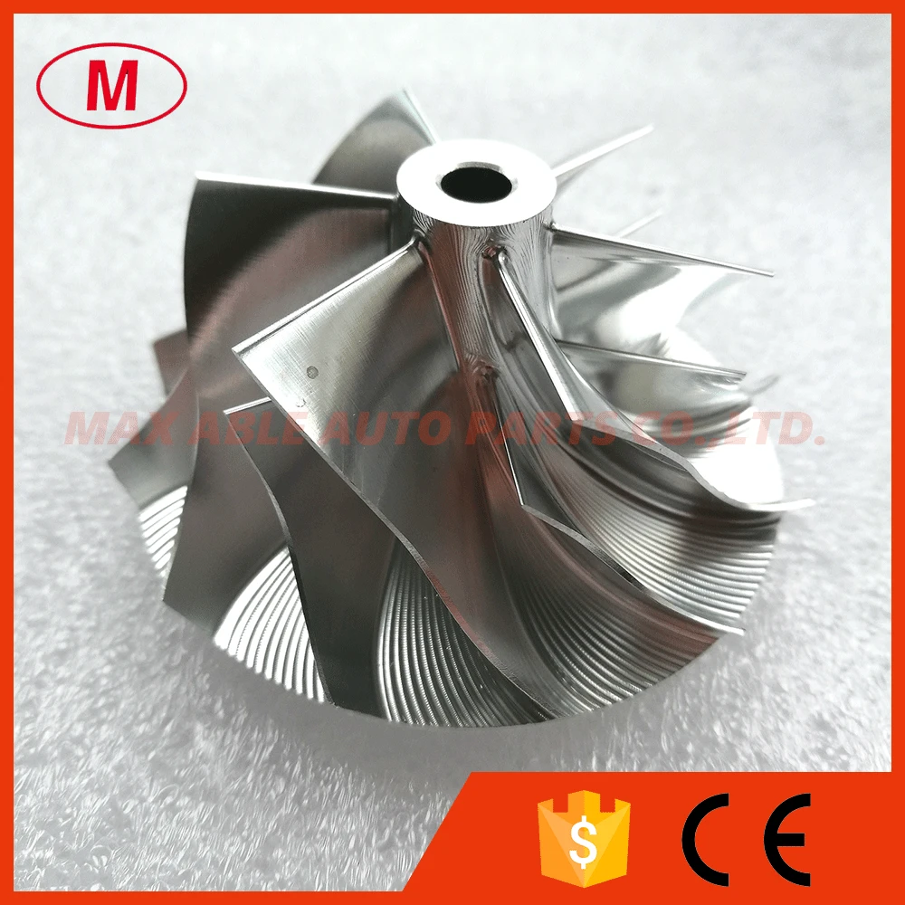 GT15-25 737689-0001? Высокое Качество Turbo Алюминий 2618/фрезерные/заготовки крыльчатка компрессора 43,40/56,03 мм 6+ 6 лезвия вперед