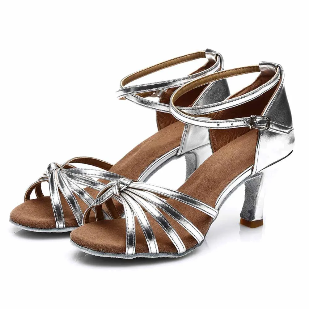 Tanie Gorąca sprzedaż kobiet Latin Dance buty Ballroom Tango Salsa Daning buty dla dziewczynek panie obcasy 5 cm 7 cm 11Corlors