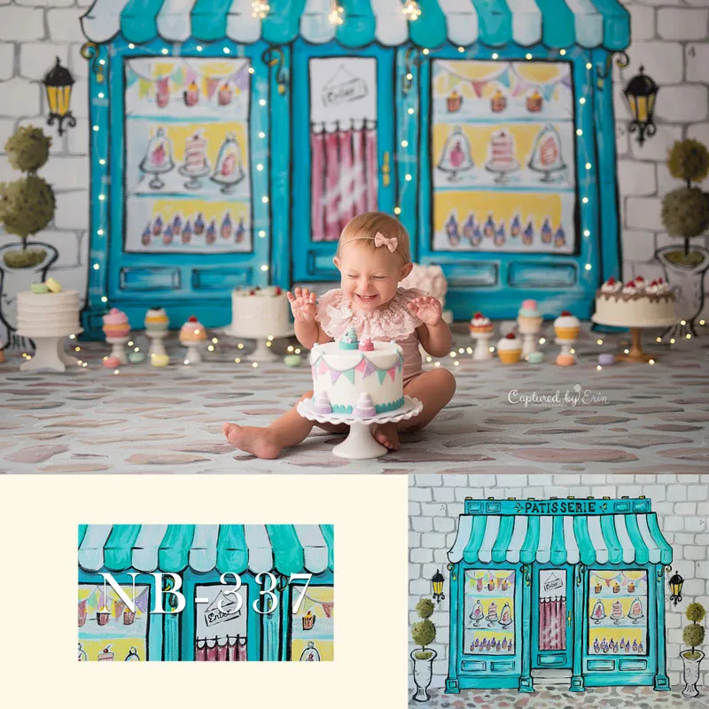 

NeoBack Candy ice Cream Newborn Backdrop for Photography Baby Shower Birthday Party Photo Background for Children Backdrops Stu