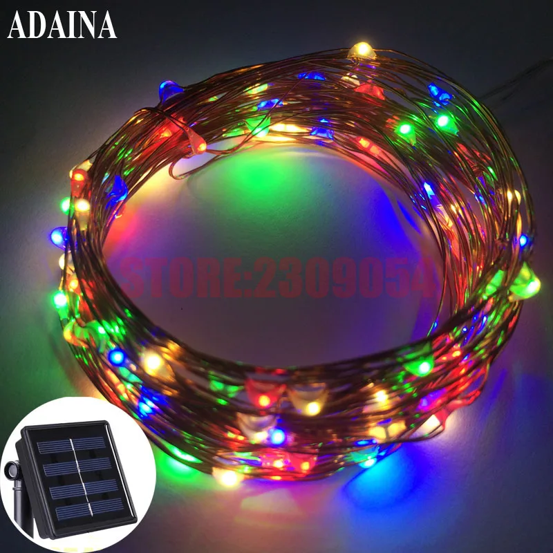 

10M 100 LED Solar LED Charger Lamp Garden Light Solaris Panel Copper Wire String Light Outdoor Fairy Lamp For Wedding Christmas