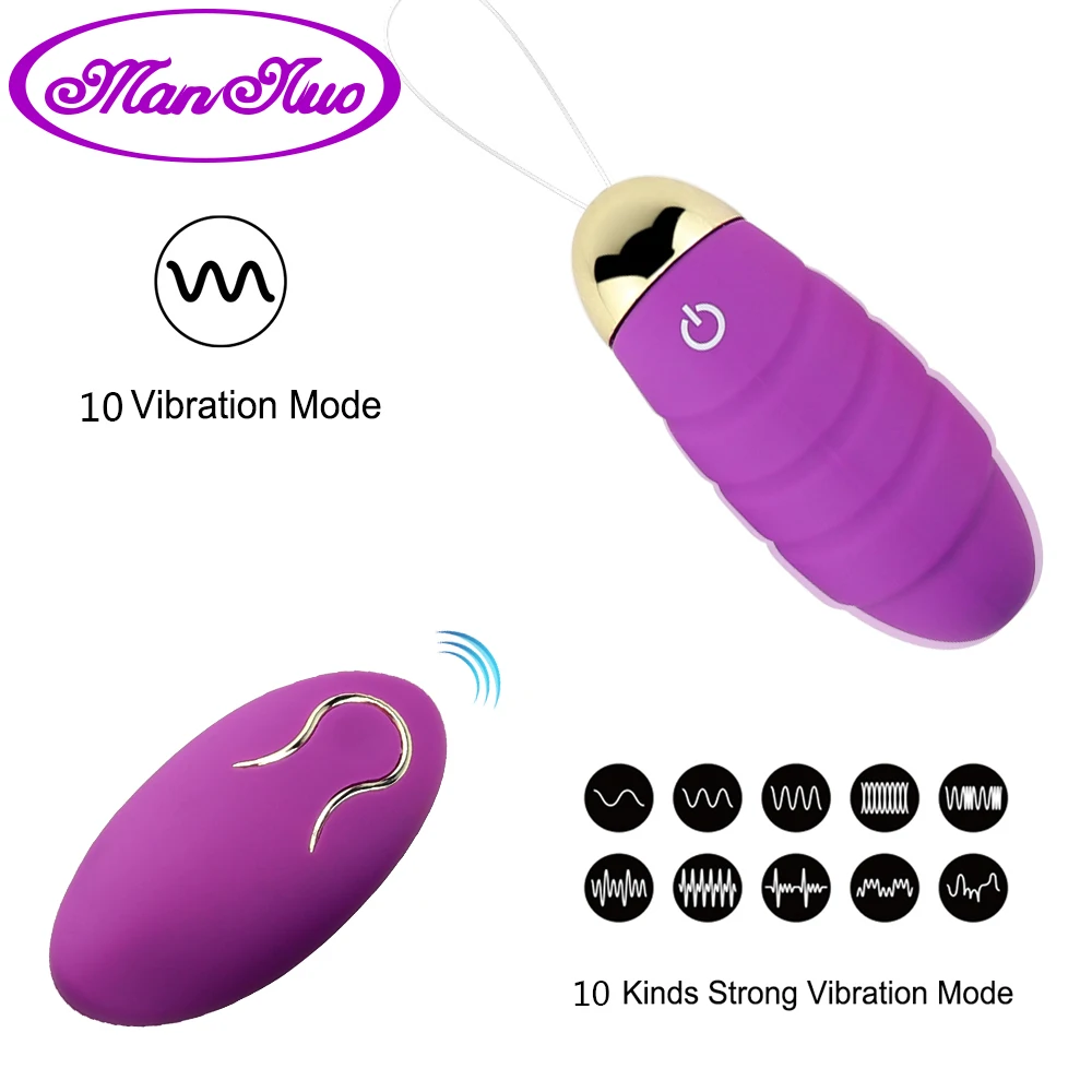 Man Nuo Vagina Ball Vibrator Vibrating Egg Wireless Remote -8716