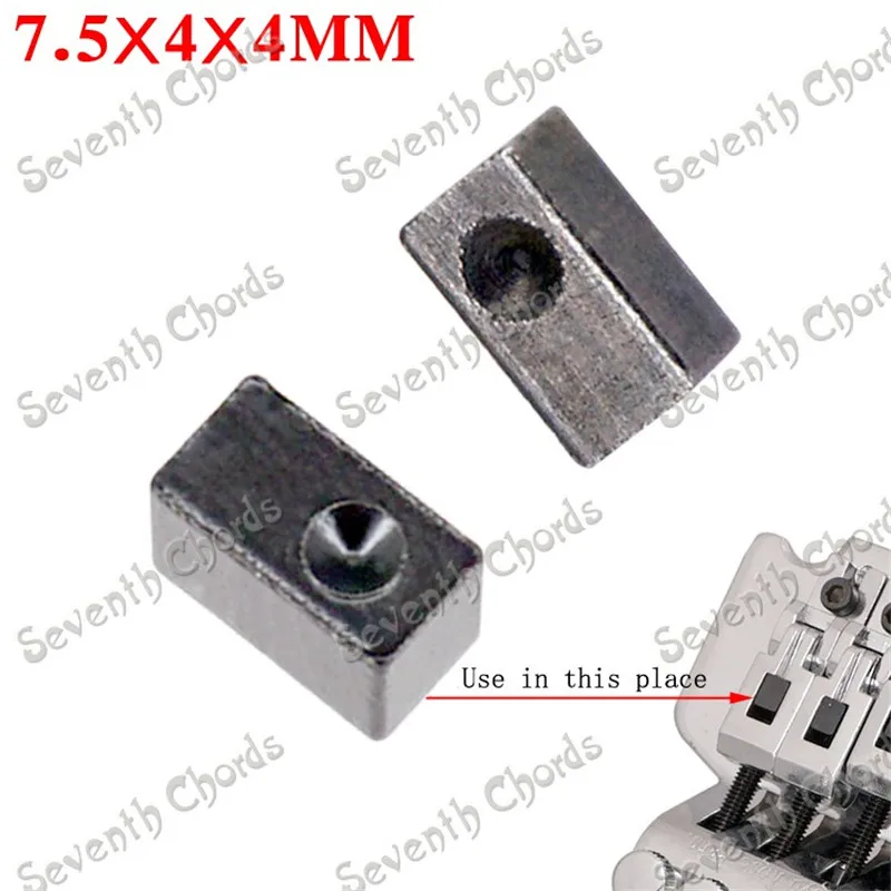60pcs 2 Color Tremolo Bridge String Saddle Insert String Lock Blocks