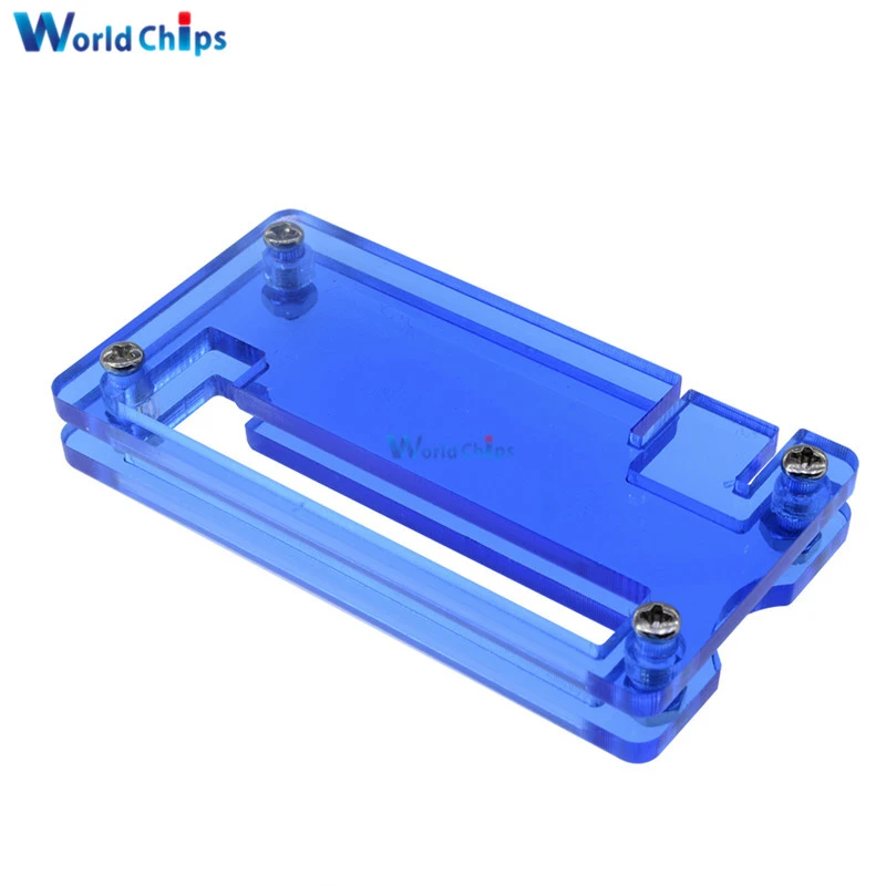 Updated Blue Clear Acrylic Case Cover Protection Box for Raspberry Pi Zero 